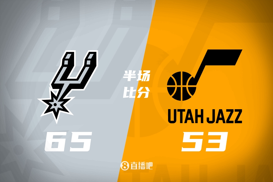 华体会官网-马刺半场5人上双&amp;65-53领先爵士 文班填满数据栏 乔治14分